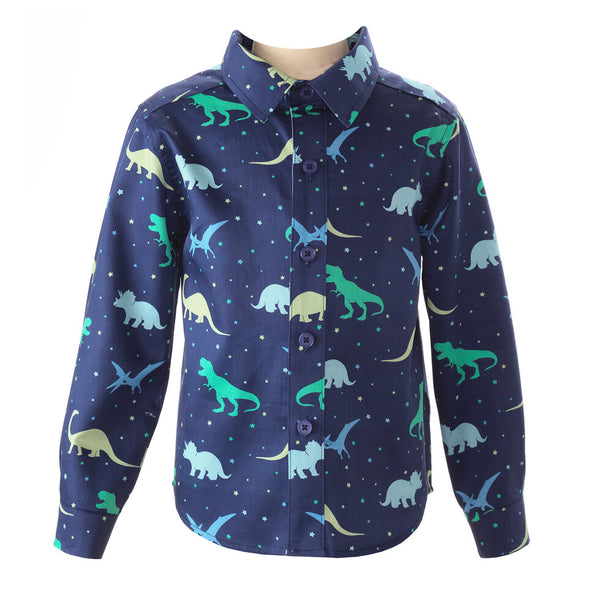 dinosaur dress shirt boy