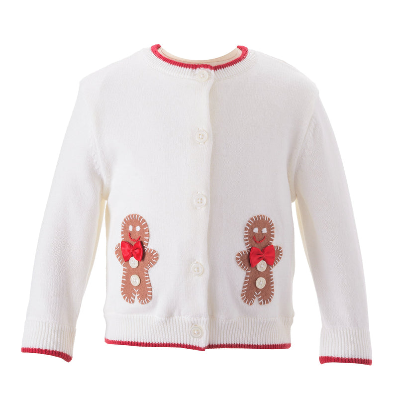 Gingerbread Applique Cardigan Rachel Riley US