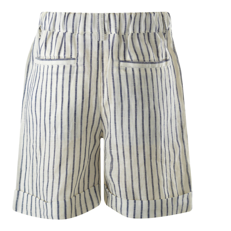 Stripe Linen Shorts Rachel Riley US