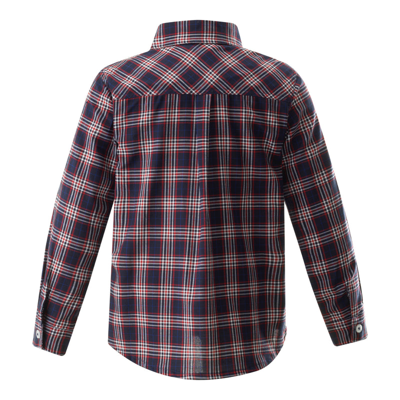 Navy Check Shirt