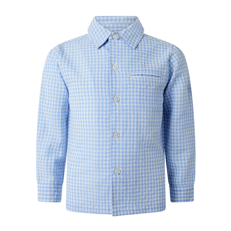 Gingham Turn-up Shirt Rachel Riley US