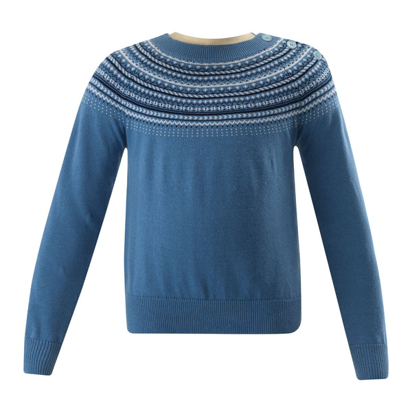 Blue Fairisle Sweater Rachel Riley US