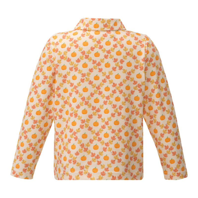 Pumpkin Check Polo Shirt Rachel Riley US