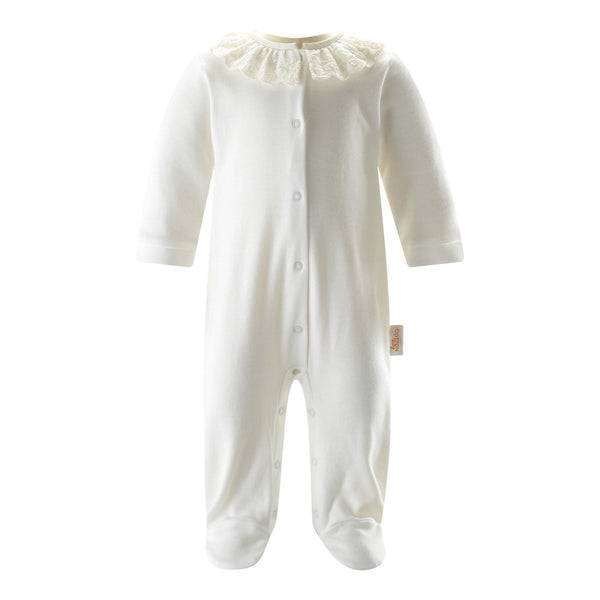 Broderie Collar Babygro Rachel Riley US