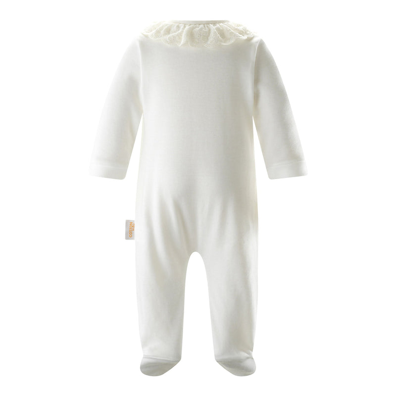 Broderie Collar Babygro Rachel Riley US