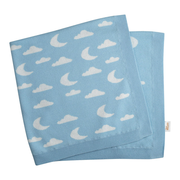 Cloud and Moon Knit Blanket Rachel Riley US