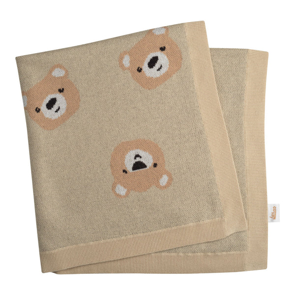 Teddy Knit Blanket Rachel Riley US