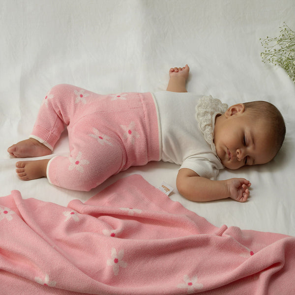 Daisy Knit Blanket Rachel Riley US