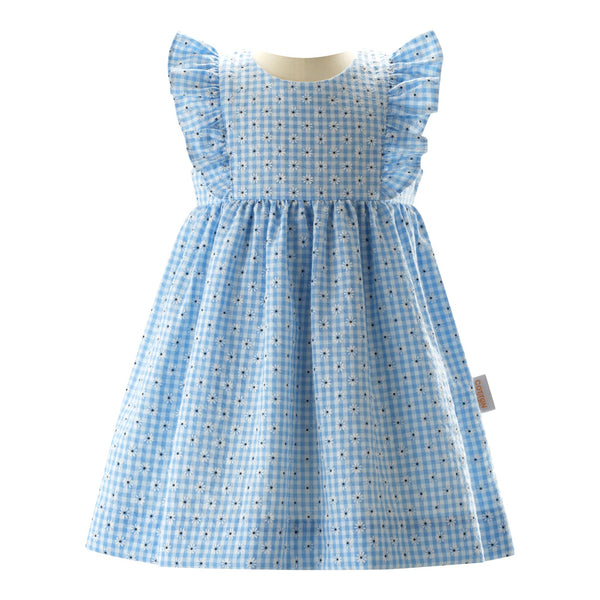 Gingham Daisy Dress and Hat Rachel Riley US