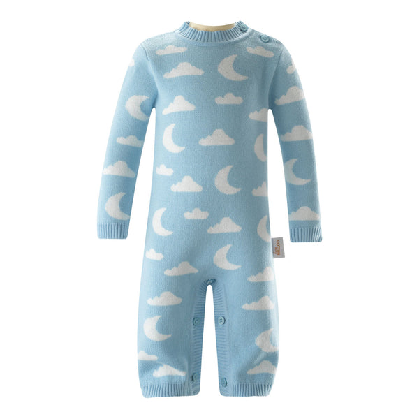 Cloud and Moon Knit Playsuit Rachel Riley US