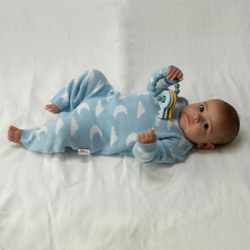 Cloud and Moon Knit Playsuit Rachel Riley US