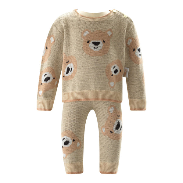 Teddy Knit Sweater and Leggings Set Rachel Riley US