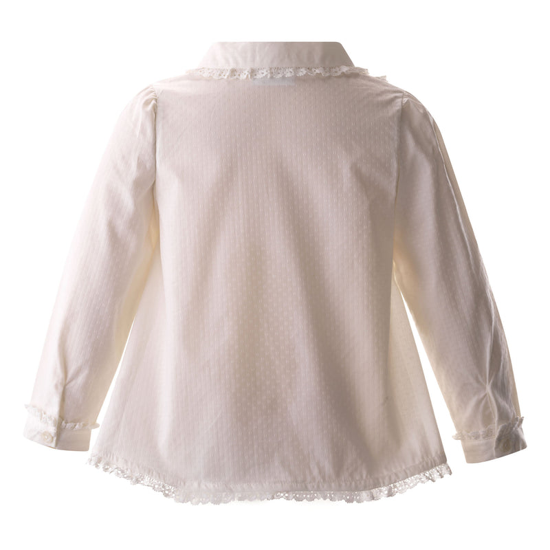 Lace Trim Blouse Rachel Riley US