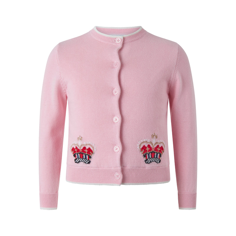 Crown Intarsia Cardigan Rachel Riley US