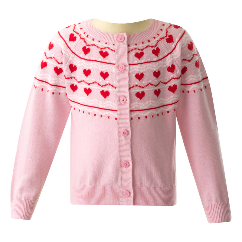 Heart Intarsia Cardigan Rachel Riley US