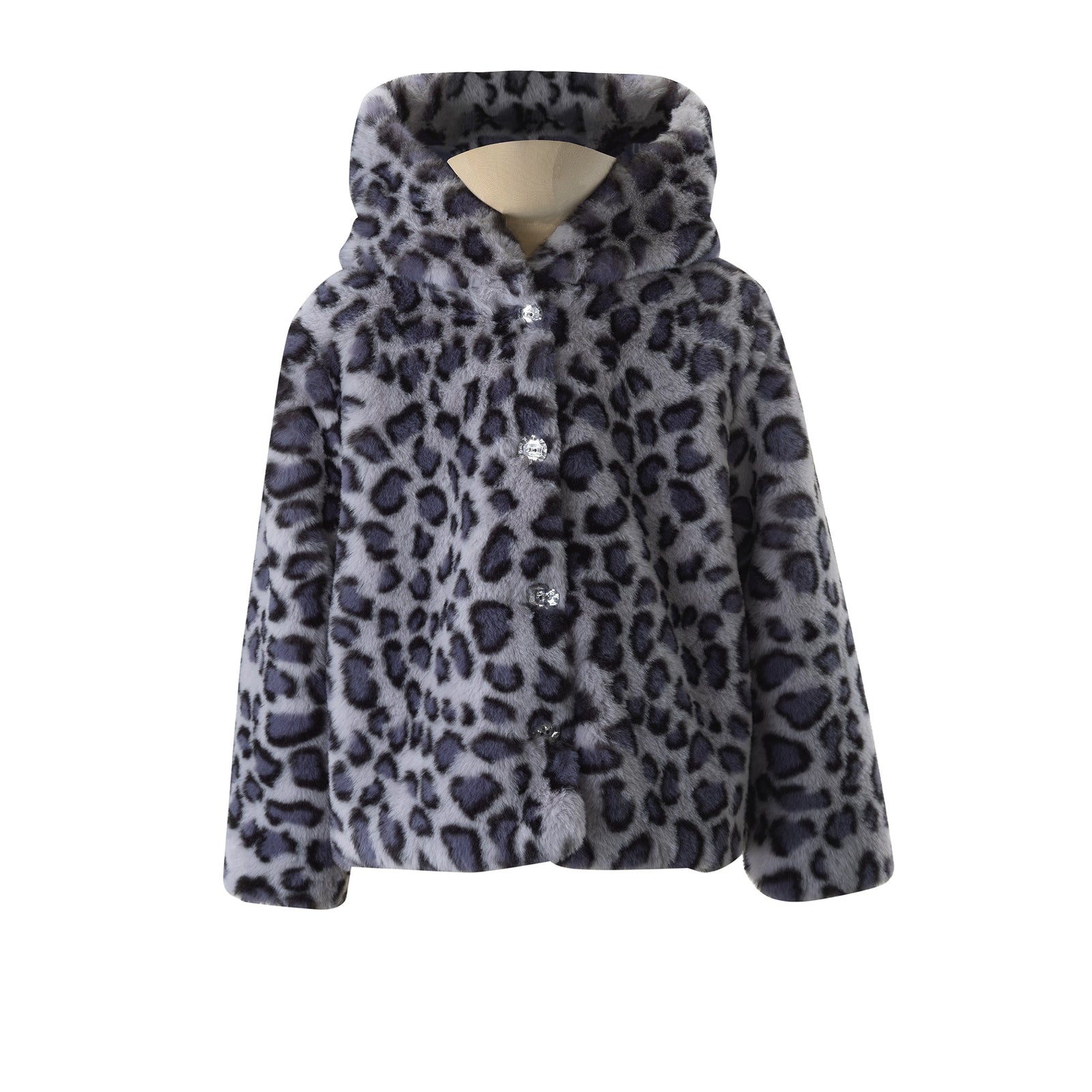 Girls Ralph Lauren Faux Fur Leopard Coat orders Size S