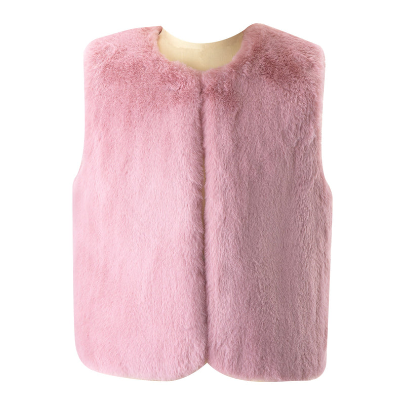 Faux Fur Gilet Rachel Riley US