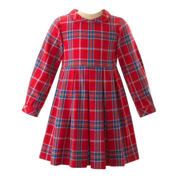 Tartan Pleated Dress Rachel Riley US