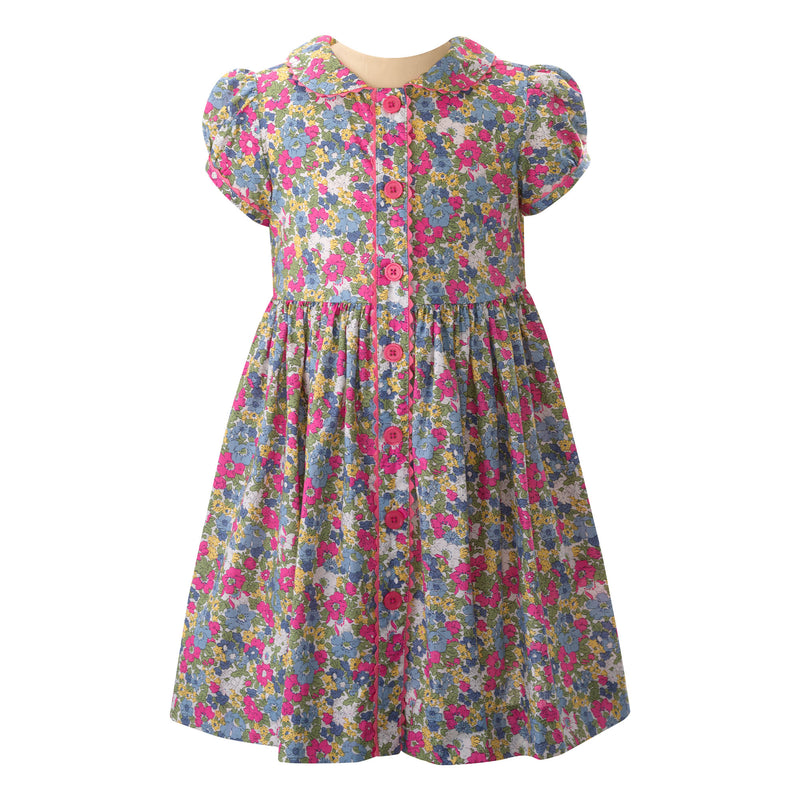 Peony Button-Front Dress