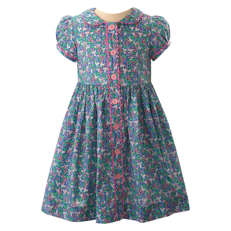 Winter Blossom Button-Front Dress Rachel Riley US