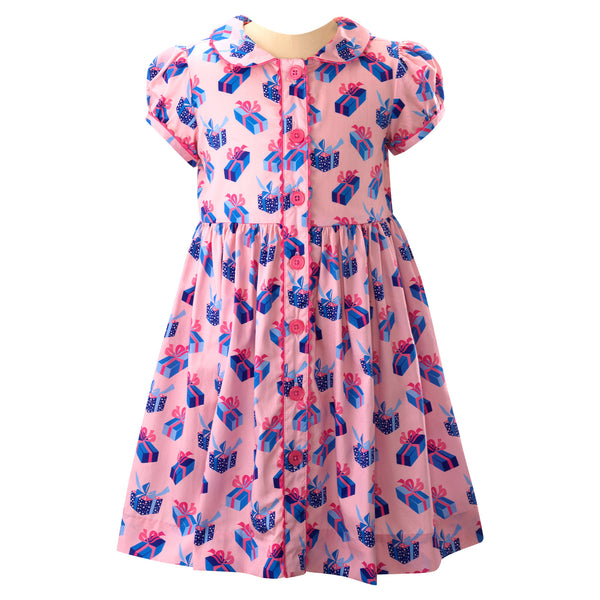 Gift Button-Front Dress Rachel Riley US