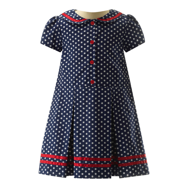 Polka Dot Sailor Dress Rachel Riley US