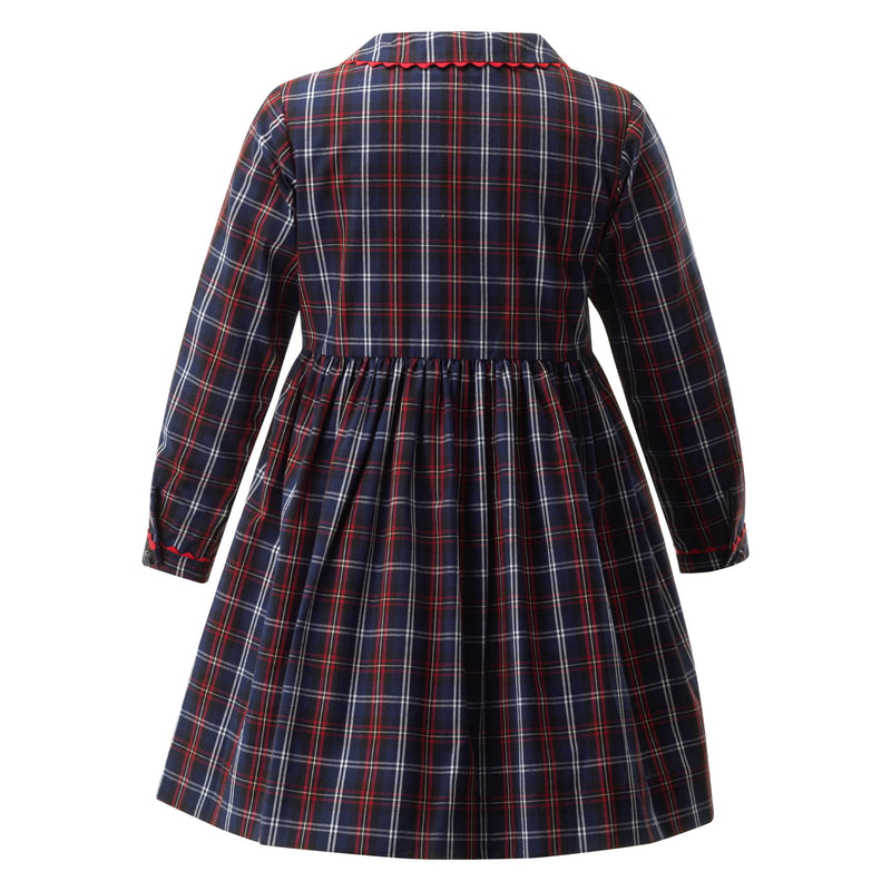 Tartan Button Front Dress