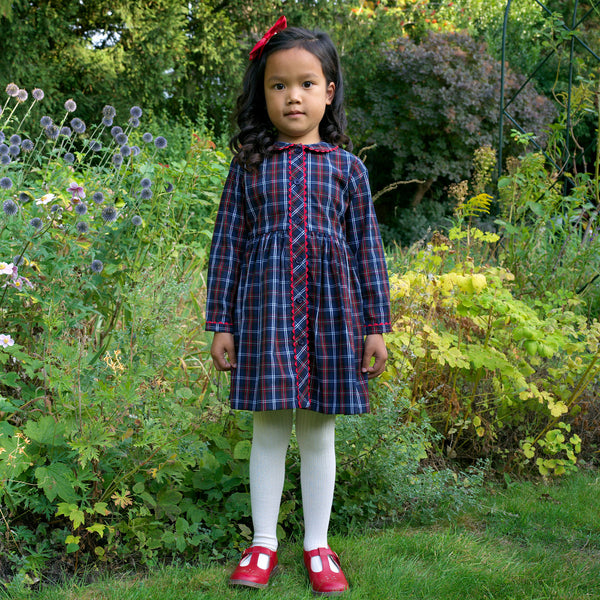 Tartan Button Front Dress