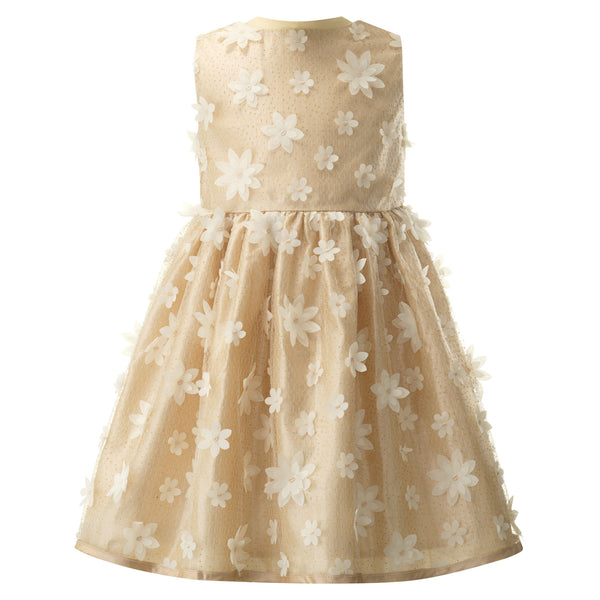 Gold Daisy Tulle Dress