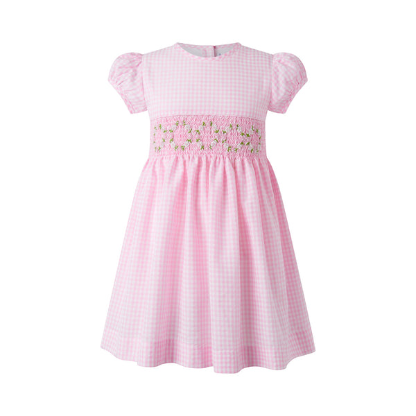 Gingham Smocked Dress Rachel Riley US