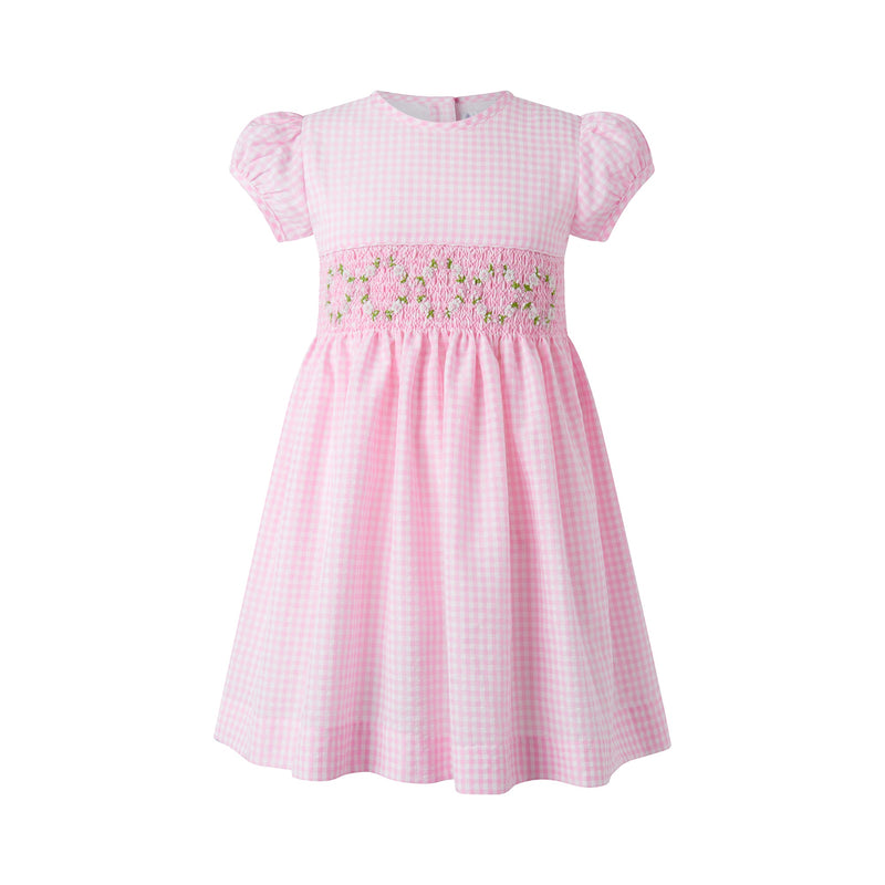 Gingham Smocked Dress Rachel Riley US