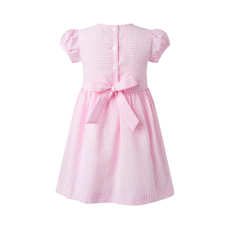 Gingham Smocked Dress Rachel Riley US