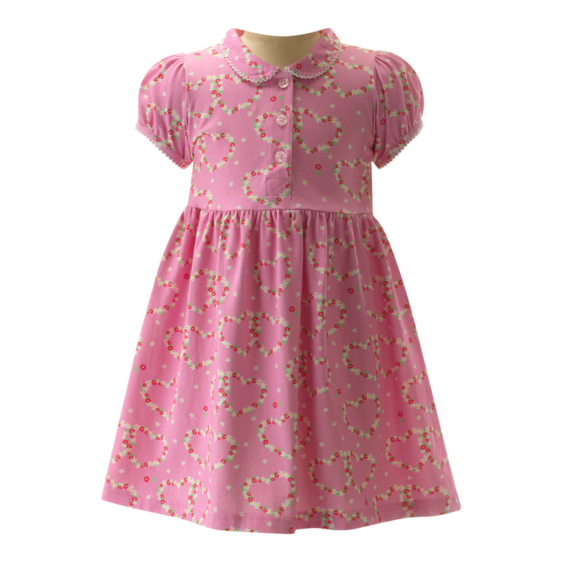 Pink Daisy Jersey Dress Rachel Riley US