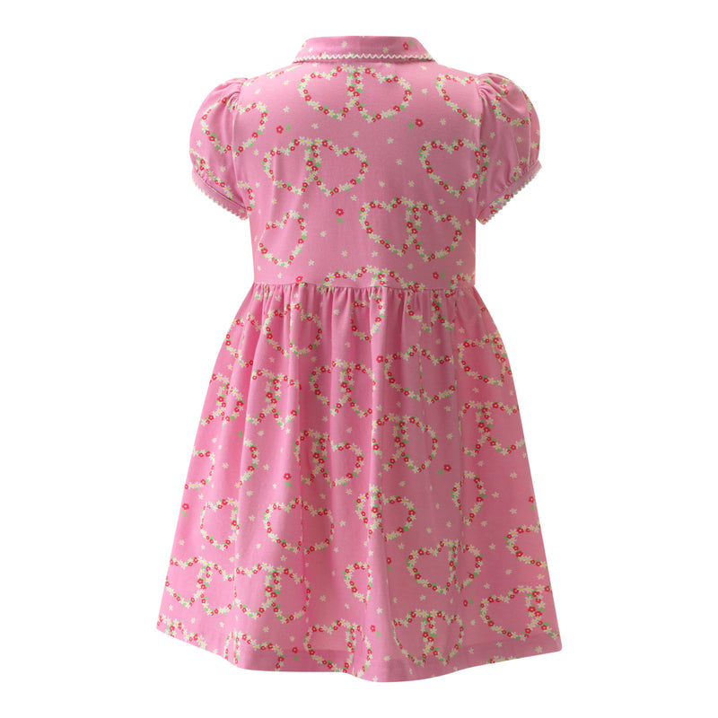 Pink Daisy Jersey Dress Rachel Riley US