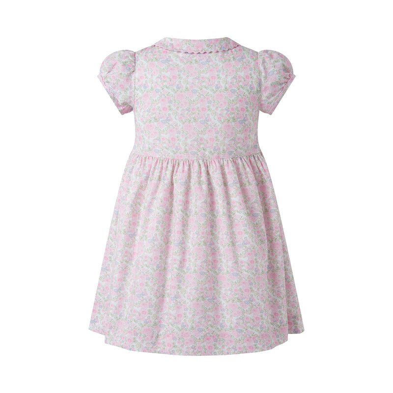 Ditsy Bloom Smocked Button-front Dress Rachel Riley US