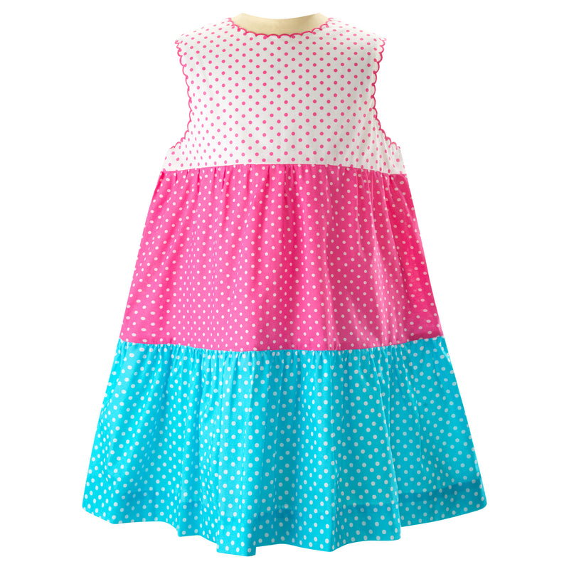 Polka Dot Tiered Dress Rachel Riley US