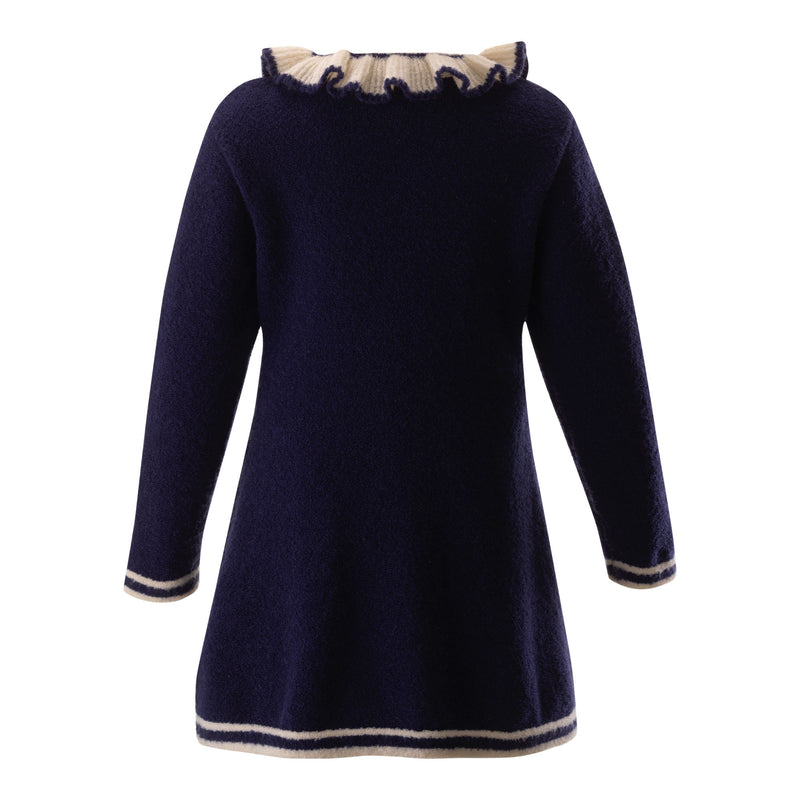 Navy Boucle Sparkle Dress Rachel Riley US