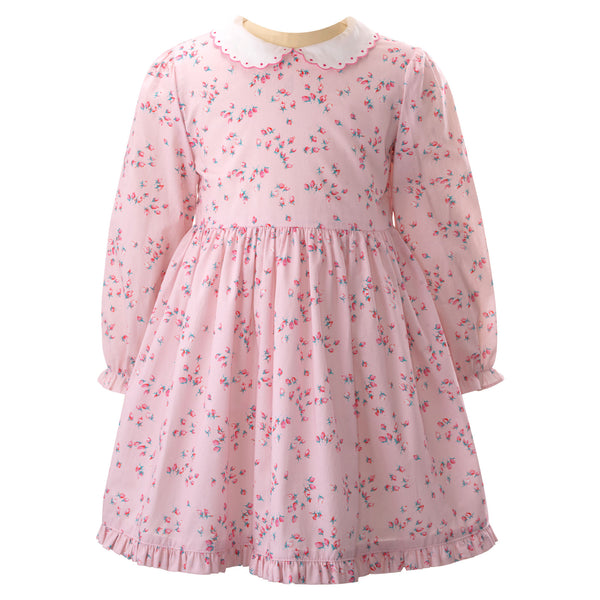 Rosebud Scalloped Collar Dress