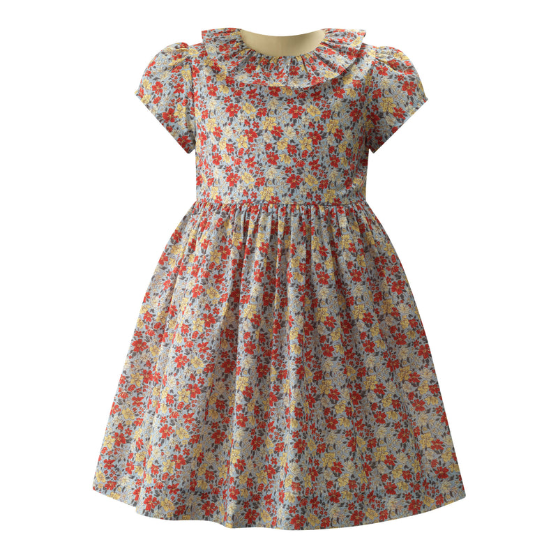 Ditsy Meadow Frill Collar Dress