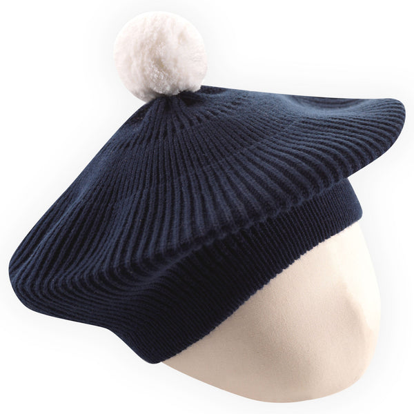 Navy Pom Pom Beret Rachel Riley US