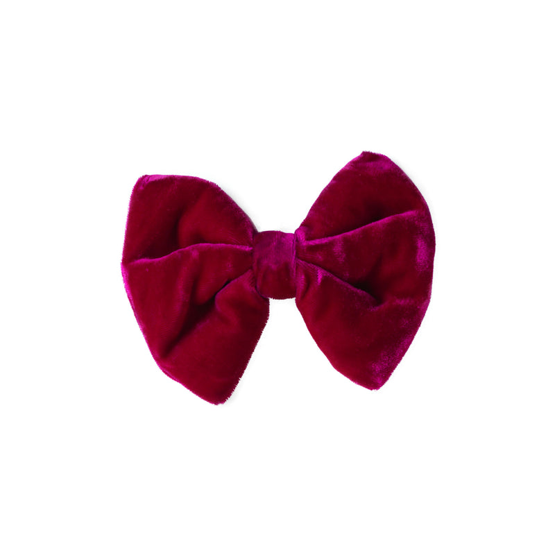 Pink Velvet Hairbow