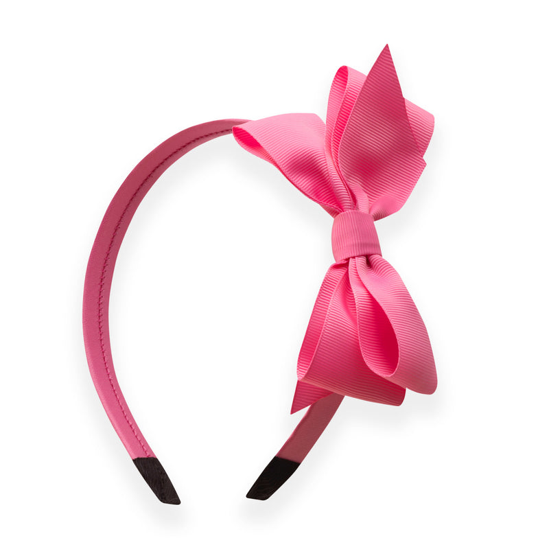 Bright Pink Grosgrain Hairband