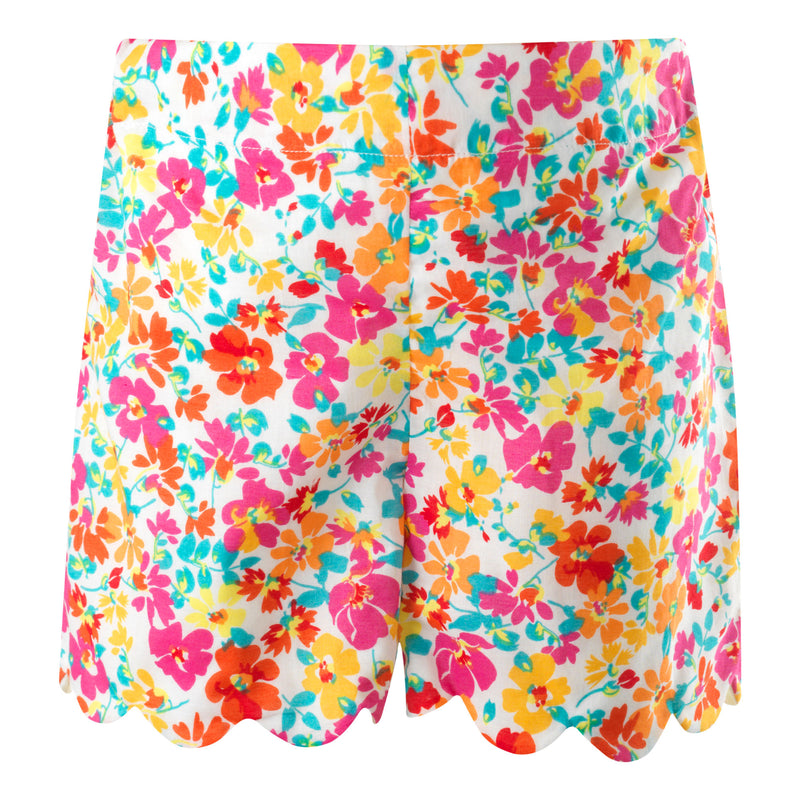 Leafy Floral Scalloped Short Set Rachel Riley US