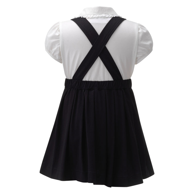 Eloise Jersey Blouse & Pinafore Set