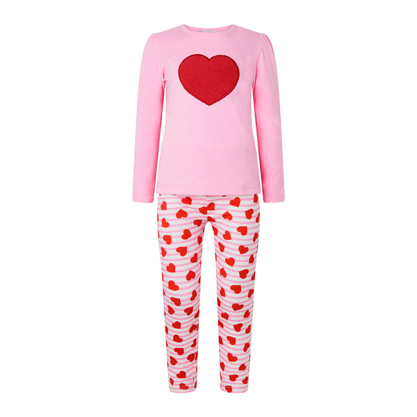 Stripe Heart Legging Set Rachel Riley US