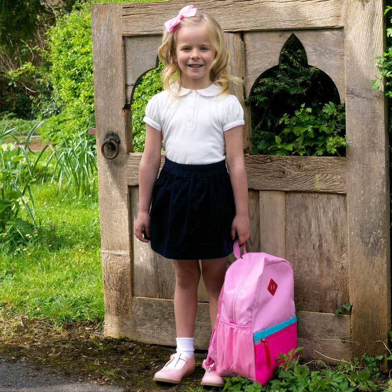 Pink Picot Trim Polo