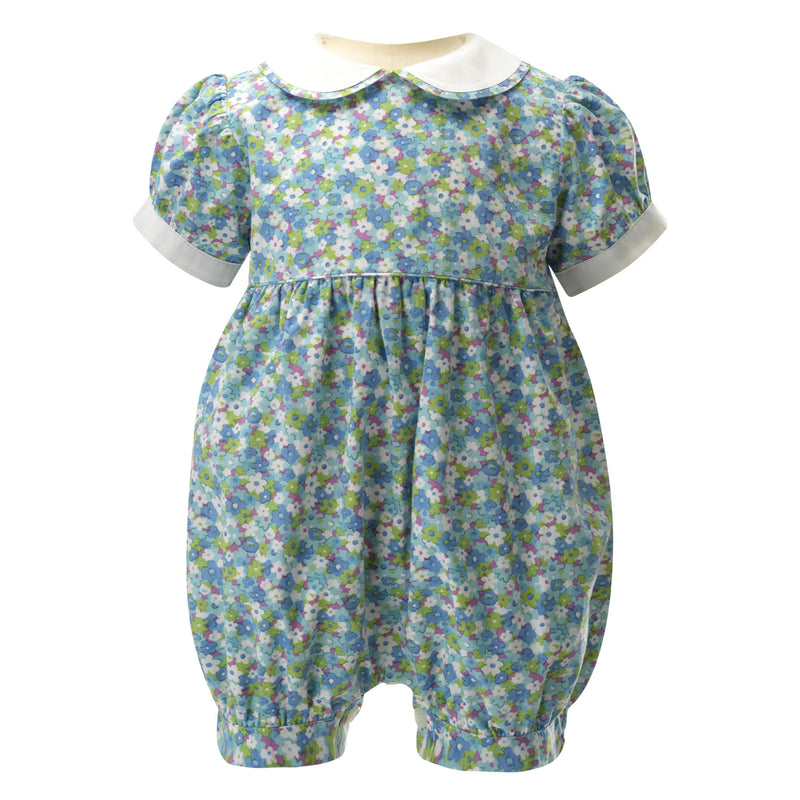 Floral Babysuit, Green