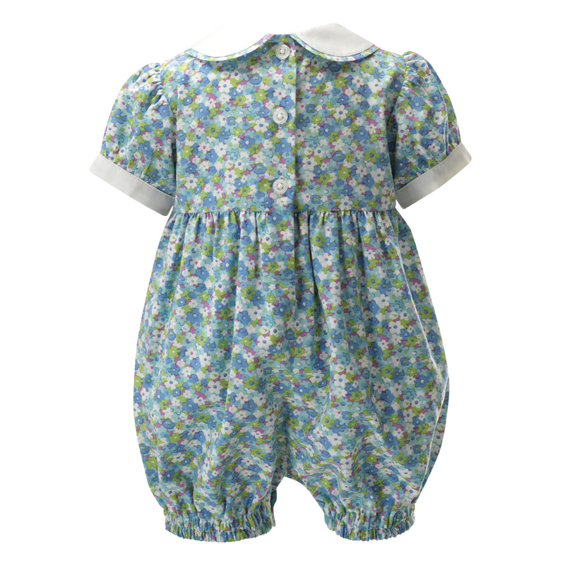 Floral Babysuit, Green