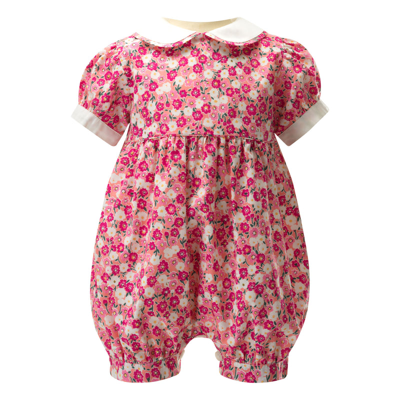 Floral Babysuit, Pink