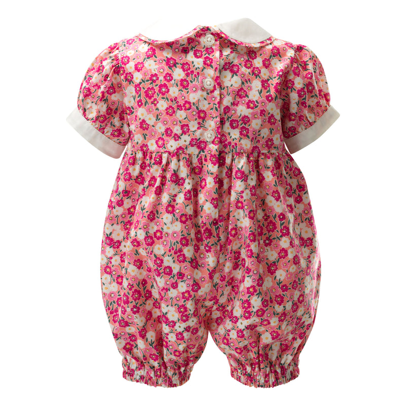 Floral Babysuit, Pink